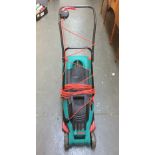 A Bosch Rotak 34 electrical lawnmower