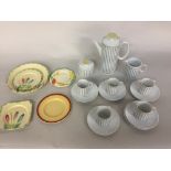 A mix of ceramics including Mylott and Sons plates, Royal Staffordshire 'Honeyglaze' by A.