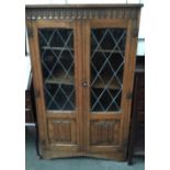 An astragal glazed display cabinet 135 x 83cm