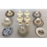 A box of fine bone china including a six coffee cups and four saucers from Royal Doulton The