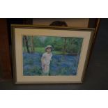 A selection of pictures by Rowena Hampton including pastel portraits of various subjects including