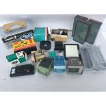 A large quantity of photographic accessories some boxed to include a universal splicer for super 8,