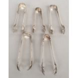 A quantity of sugar tongs,