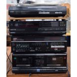 A vintage Aiwa hifi seperate system to include turntable, CD player,