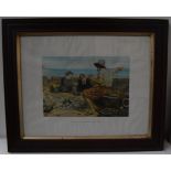 After Sir J E Millais 'The Boyhood of Raleigh', framed and glazed,