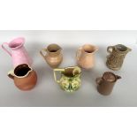 A selection of seven jugs from various makers such as Hillstonia, J.F.Elton & Co Ltd.