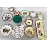 A large quantity of ceramic tableware and decorative plates from various makers including