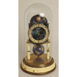 A German brass `400 day` anniversary timepiece, circa 1950 by Kaiser Clock Company,