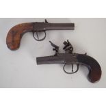 A late 18th century pocket flintlock pistol by John Twigg of London,