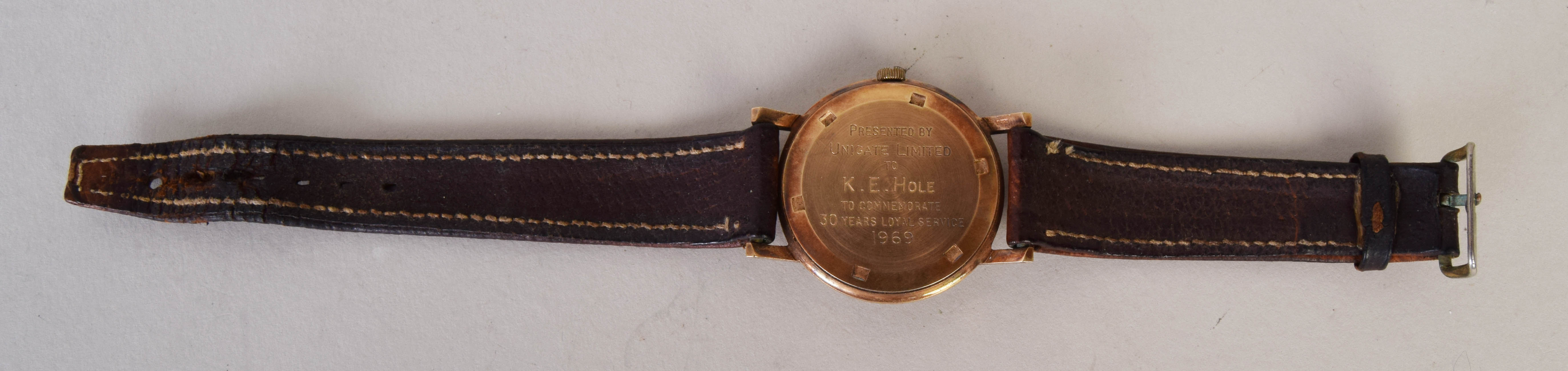 A 9ct gold Garrard Swiss made gentleman's wrist watch, circa 1969, - Image 2 of 2