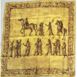 An early silk and hand-rolled 'Jacqmar' scarf - Vittore Carpaccio XV sec - Studi di figure e