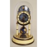 A German brass `400 day` anniversary timepiece, circa 1950 by Kaiser Clock Company,