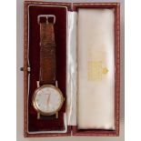 A 9ct gold Garrard Swiss made gentleman's wrist watch, circa 1969,