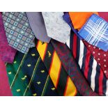 A large mixed lot of gent's vintage ties - at least 30 (Qty)