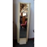 Art deco style dressing mirror in cream,