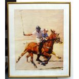Polo interest: Eddie Kennedy, Run Down the Ground, signed print, signed and dated 1988 lower right,