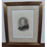 An engraving by James Ford of a 19th century gentleman 23 x 16cm