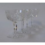 Four Waterford crystal sherry glasses in box