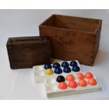 A mixed lot to include a vintage storage box,