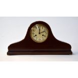 An Edwardian mantel clock with arabic numerals 52 x 28cmH