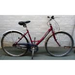 A Raleigh caprice easy ride ladies three speed bike