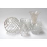 A selection of glass, to include twelve serving fruit bowls decorated with cherries,