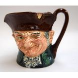 Large Royal Doulton character jug Old Charley with Thorens musical movement