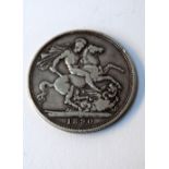 A Queen Victoria Jubilee silver crown coin,
