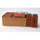 A collection of books, including The Complete Works of William Shakespeare, Selfridge & Co,