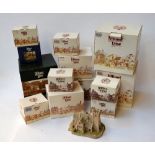 A large selection of boxed Lilliput Lane statues (13)