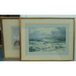 Three watercolours of coastal scenes