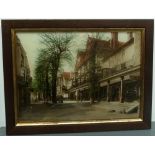 A part coloured vintage photograph of Tunbridge wells,