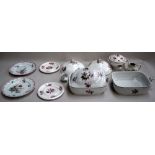 A selection of ceramics, to include two large rectangular dishes, together with four plates,