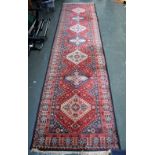 A west Persian runner rug 85 x 335cm