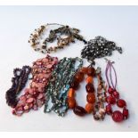 A large selection of costume jewellery