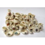 A large collection of WH Goss crested china, pre-1930,