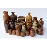 A large selection of earthenware bottles of various sizes (26)