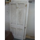 A pair of painted pine farmhouse inetrior doors,
