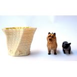 A selecion of ceramics, to include a Beswick Cairn Terrier,