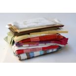 A bag of table linens,