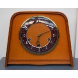 A mid-century 'Silent Chime' mantle clock,