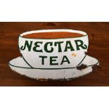 A vintage 'Nectar Tea' sign,