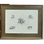 Susie Whitcombe, Polo Studies, print, signed in pencil lower right, ed no.