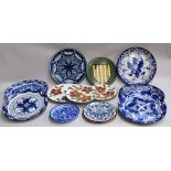 A collection of ceramics, to include twelve plates,