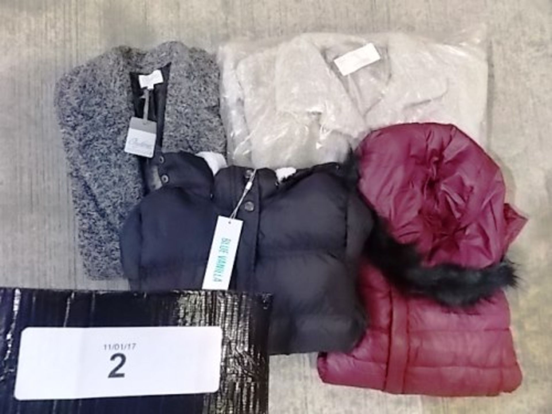 A selection of ladies coats, approximately 4, including brand On Fire - New