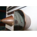 Cooper barrel funnel, Cooper D shape barrel beer collector, and Grundy 4 part barrel clip measure in