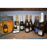 8 x various bottles of sparkling wine including 3 x Premier Estates Prosecco extra dry and 2 x