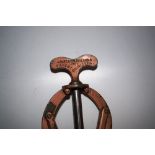 James Healey & Sons 6006 patent double lever corkscrew, standard wire helix,stamped A1 Patent, also