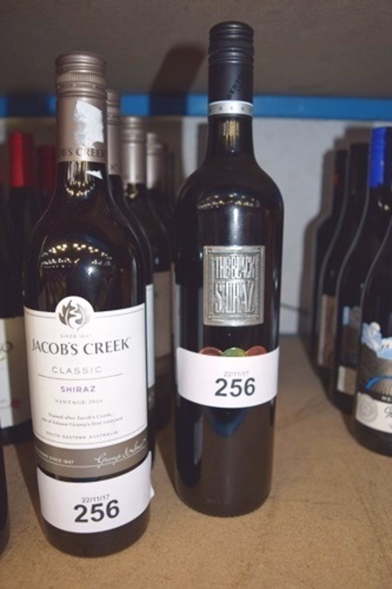 9 x bottles of Australian comprising 6 x 750ml bottles of Jacob's Creek Classic Shiraz Vintage