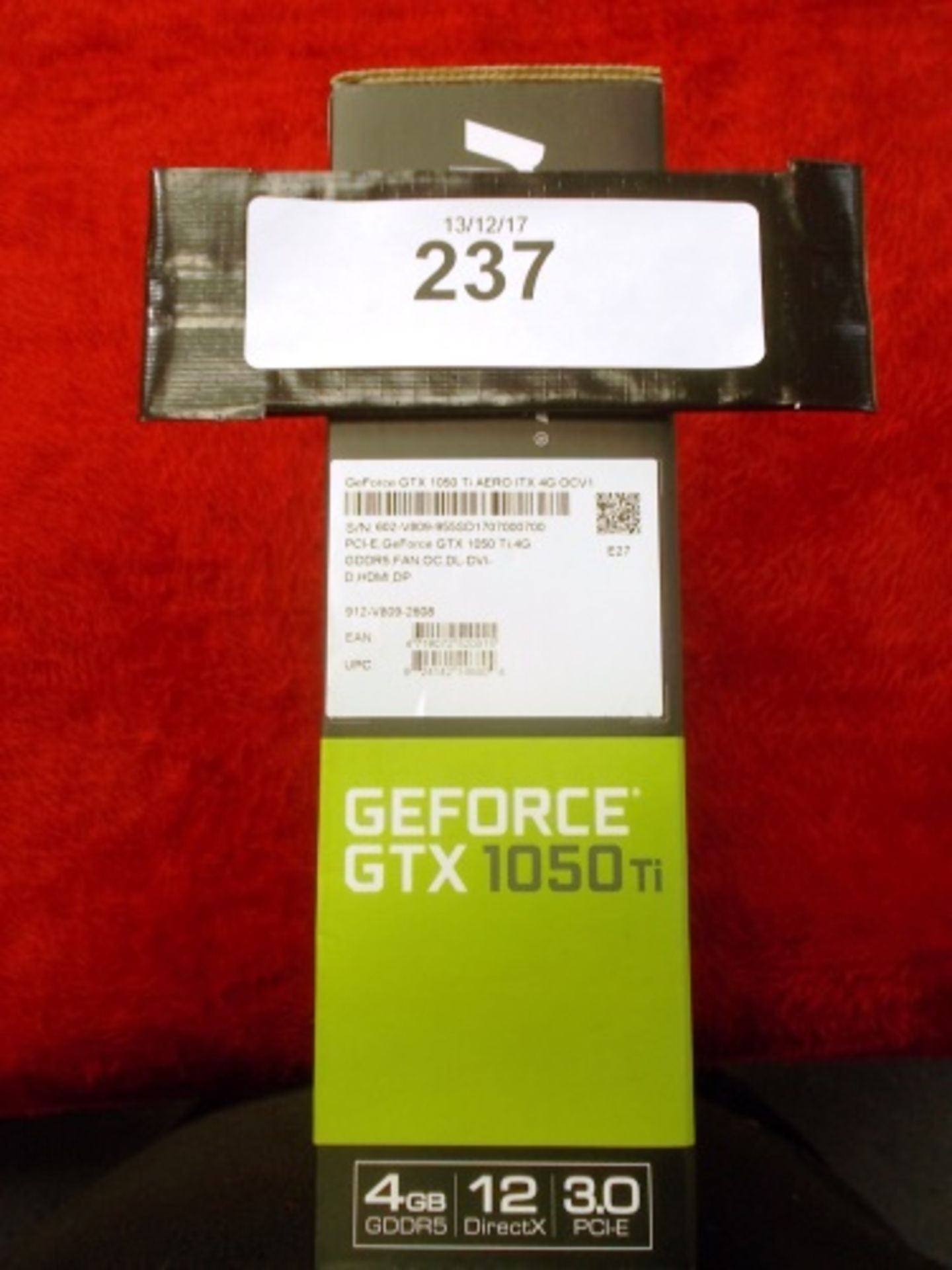 An MSI GeForce GTX 1050Ti graphics card, model 912-V809-2608, RRP £130.00 - New in box (C2)